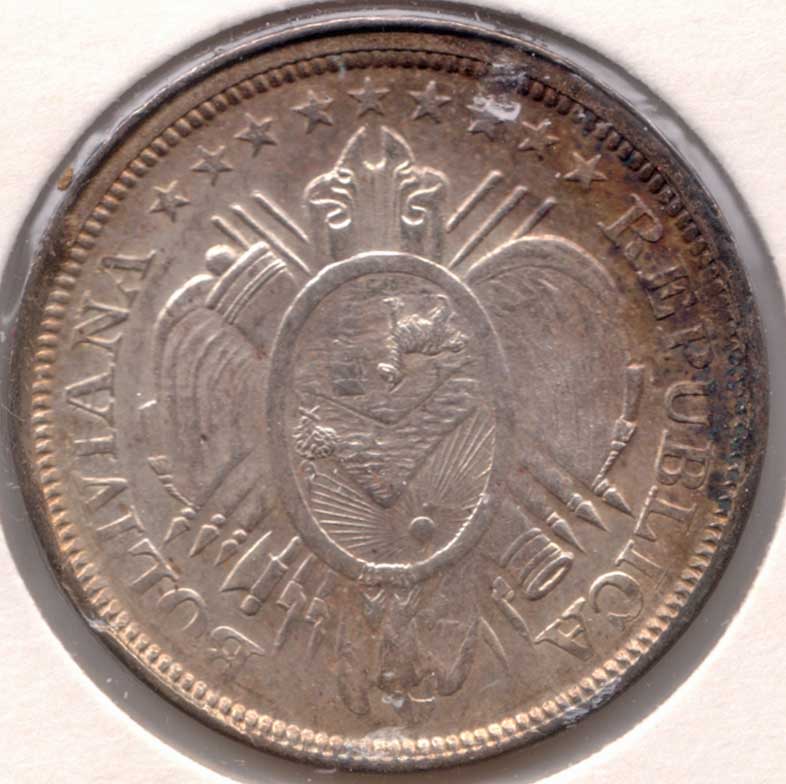 Bolivia-50-Centavos-1894-Struck-Using-A-Smashed-Die